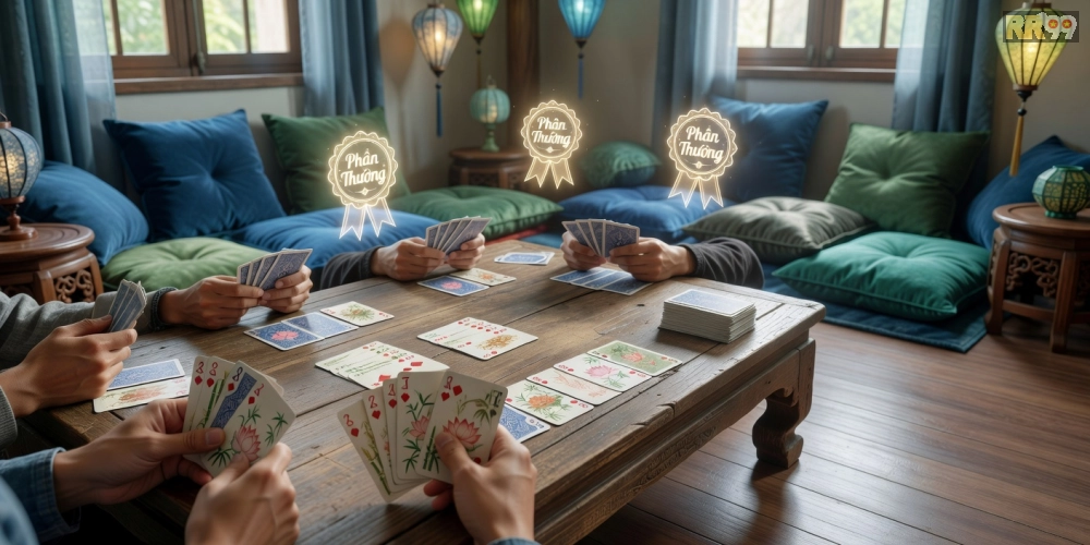 Hình ảnh gameplay Phỏm 69vn với bàn chơi bài chuyên nghiệp và phần thưởng hấp dẫn