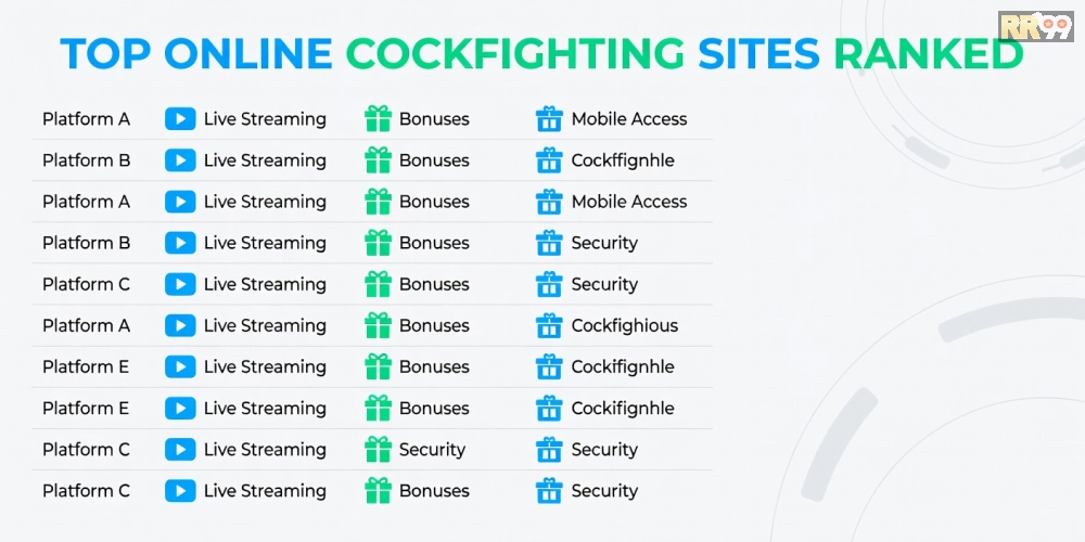 Top nền tảng đá gà trực tuyến 69vn uy tín với biểu đồ xếp hạng và các tính năng nổi bật