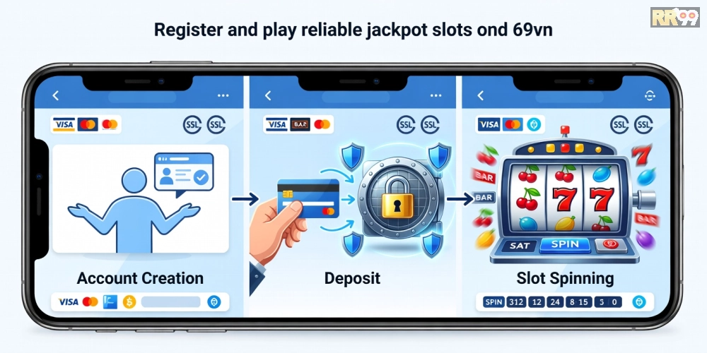 Hình hướng dẫn từng bước đăng ký và sử dụng nổ hũ uy tín 69vn trên thiết bị di động
