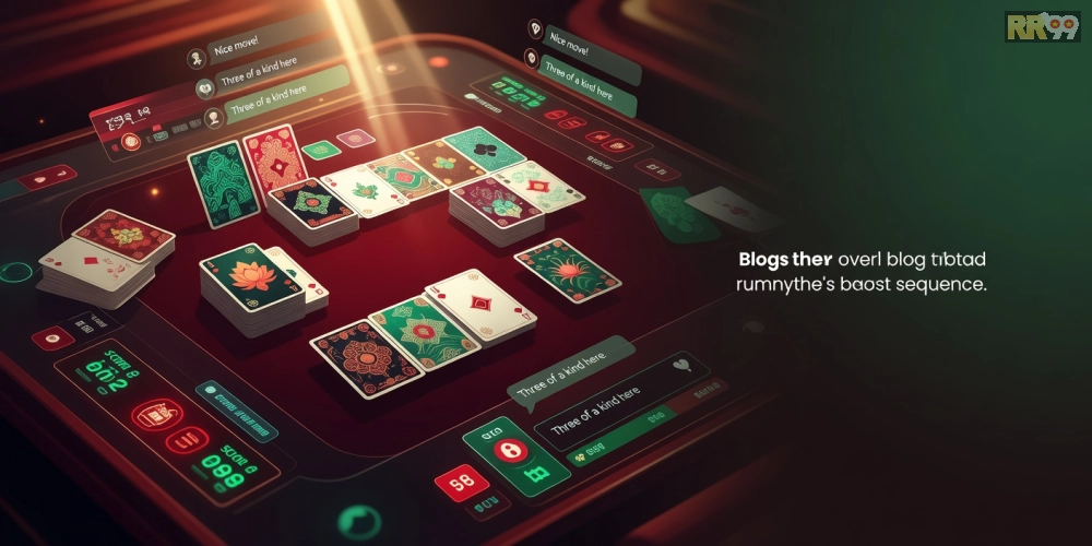 Giao diện chơi Phỏm trên game bài online 69vn với các bộ bài sắp xếp chiến lược