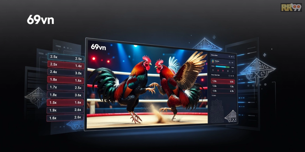 Minh họa khái niệm trực tiếp đá gà hôm nay 69vn với giao diện nền tảng hiện đại